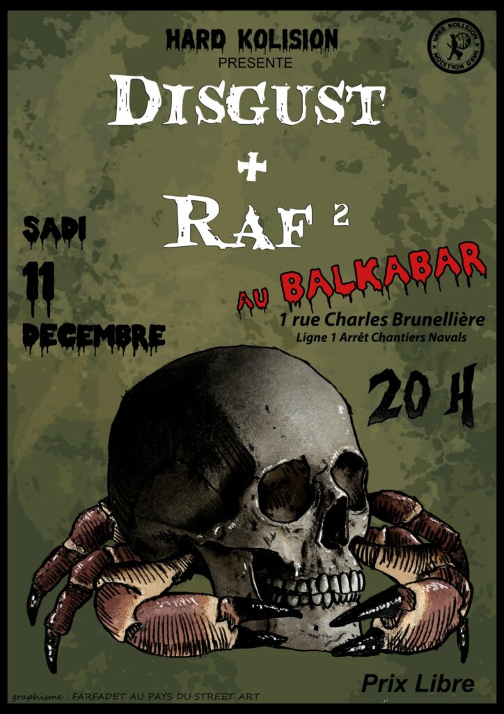 Concert Disgust Raf2 au Balkabar